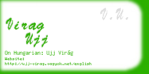 virag ujj business card